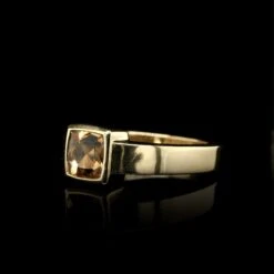 18K Yellow Gold Estate Citrine Ring