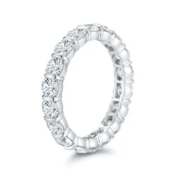 Platinum Bar Set Diamond Eternity Band -Luxe Rings Shop DET1888C