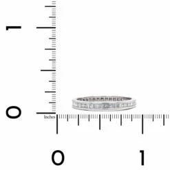 Platinum Channel Set Diamond Band -Luxe Rings Shop DETC0789B