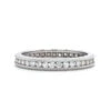 18K White Gold Milgrain Channel Set Diamond Band