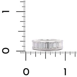 Platinum Channel Set Baguette Diamond Eternity Band -Luxe Rings Shop DETC1490B