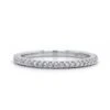 18K White Gold Shared Prong Diamond Band 1 18K White Gold Shared Prong Diamond Band -Luxe Rings Shop DETP1209