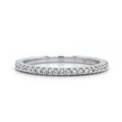 18K White Gold Shared Prong Diamond Band -Luxe Rings Shop DETP1209 dc99644d 8449 41da 961d 5c4f4fc7dbb1