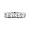 Platinum Shared Prong Cushion Cut Diamond Eternity Band -Luxe Rings Shop DETP2086A