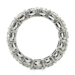 Platinum Shared Prong Cushion Cut Diamond Eternity Band -Luxe Rings Shop DETP2086C