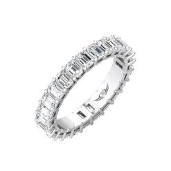 Platinum Emerald Cut Diamond Shared Prong Eternity Band -Luxe Rings Shop DETPS0088E d1683570 6989 40b8 9a95 3cfc84b5389e