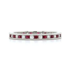 Platinum Channel Set Ruby And Diamond Band -Luxe Rings Shop DETR0330A cf47a3be cf54 435a 9da0 fdc17b037611