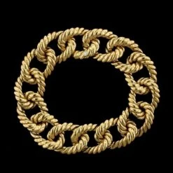 18K Yellow Gold Estate Link Bracelet