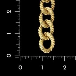 18K Yellow Gold Estate Link Bracelet -Luxe Rings Shop ESBR5203C