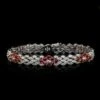 18K Two-tone Gold Estate Ruby And Diamond Bracelet -Luxe Rings Shop ESBR5249A