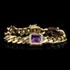 18K Yellow Gold Estate Amethyst And Diamond Bracelet 1 18K Yellow Gold Estate Amethyst And Diamond Bracelet -Luxe Rings Shop ESBR5373A