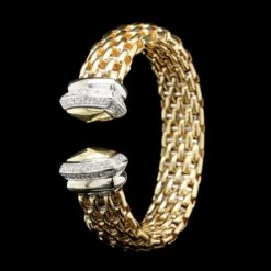 Fope 18K Two-tone Gold Estate Diamond Bracelet -Luxe Rings Shop ESBR5583B