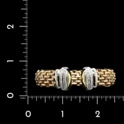 Fope 18K Two-tone Gold Estate Diamond Bracelet -Luxe Rings Shop ESBR5583C