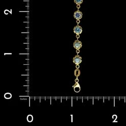 Alexis Kletjian 18K Yellow Gold Estate Sapphire Bracelet -Luxe Rings Shop ESBR5854C