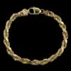 14K Yellow Gold Estate Diamond Cut Rope Bracelet -Luxe Rings Shop ESBR6283A