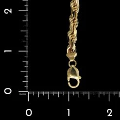 14K Yellow Gold Estate Diamond Cut Rope Bracelet -Luxe Rings Shop ESBR6283C