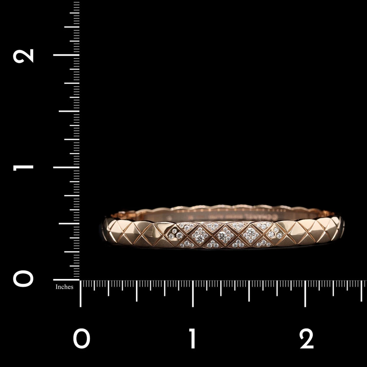 Chanel 18K Beige Gold Estate Diamond Coco Crush Bangle 5 Chanel 18K Beige Gold Estate Diamond Coco Crush Bangle - Image 3