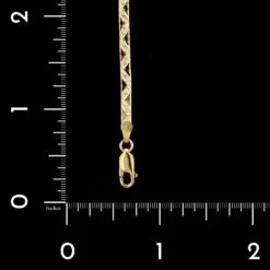 14K Yellow Gold Estate Herringbone Bracelet -Luxe Rings Shop ESBR6428C