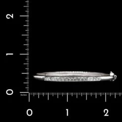 14K White Gold Estate Diamond Bangle -Luxe Rings Shop ESBR6515C