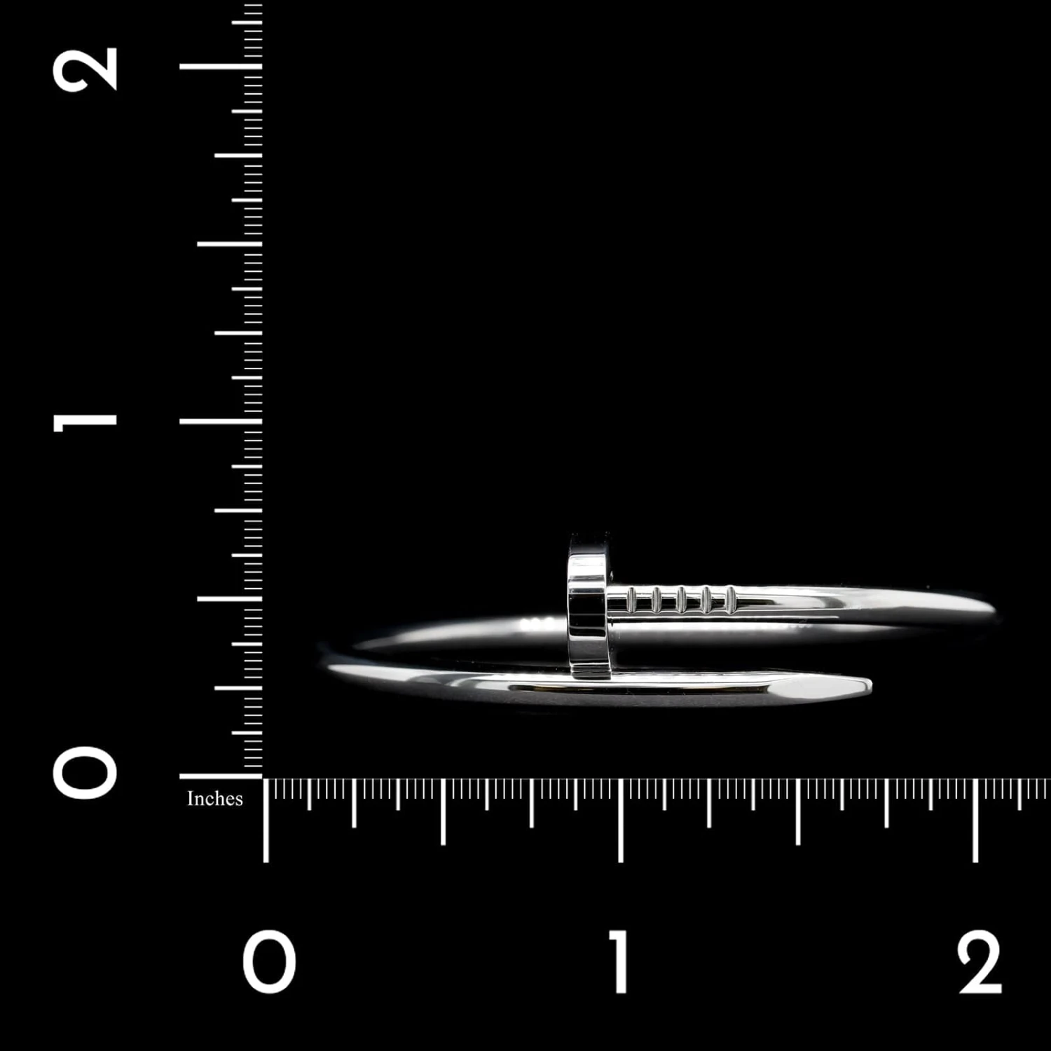 Cartier 18K White Gold Estate "Juste Un Clou" Bracelet 5 Cartier 18K White Gold Estate "Juste Un Clou" Bracelet - Image 3