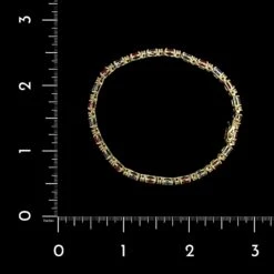 14K Yellow Gold Estate Gem-set And Diamond Bracelet 5 14K Yellow Gold Estate Gem-set And Diamond Bracelet -Luxe Rings Shop ESBR6544B