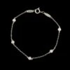 Tiffany & Co. Elsa Peretti Sterling Silver Estate Diamond By The Yard Bracelet -Luxe Rings Shop ESBR6550A