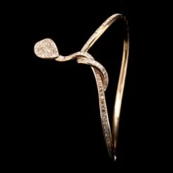 Pasquale Bruni 18K Rose Gold Estate Diamond Snake Bracelet -Luxe Rings Shop ESBR6562B