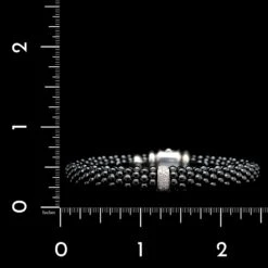 Lagos Sterling Silver Estate Black Ceramic And Diamond Caviar Bracelet 7 Lagos Sterling Silver Estate Black Ceramic And Diamond Caviar Bracelet -Luxe Rings Shop ESBR6569C