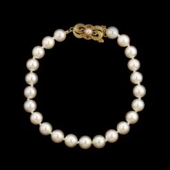 Mikimoto 18K Yellow Gold Estate Cultured Pearl Bracelet