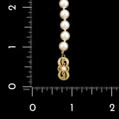 Mikimoto 18K Yellow Gold Estate Cultured Pearl Bracelet -Luxe Rings Shop ESBR6577C