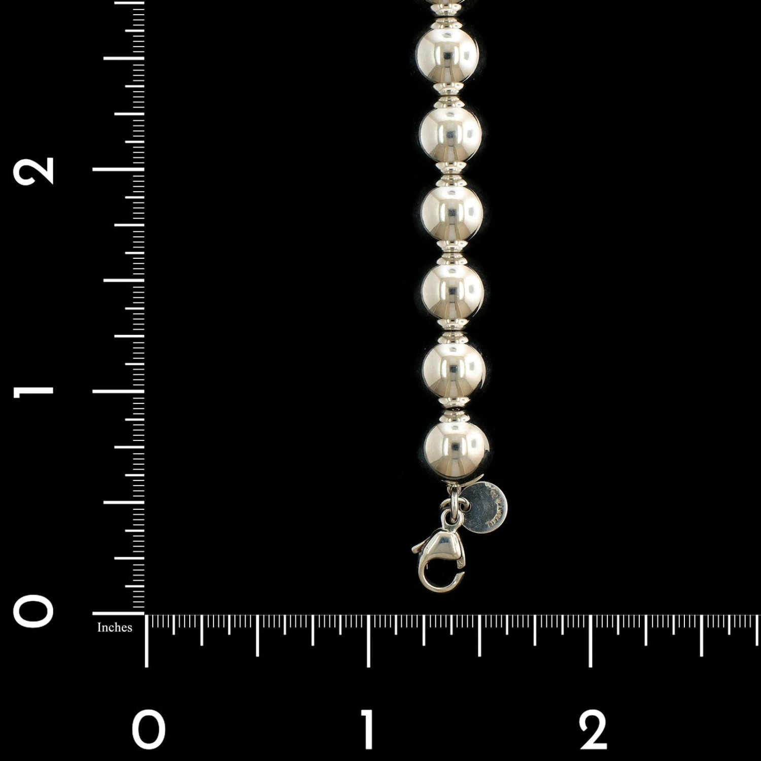 Tiffany & Co. Sterling Silver Estate Hardwear 10.00MM Ball Bracelet 5 Tiffany & Co. Sterling Silver Estate Hardwear 10.00MM Ball Bracelet - Image 3