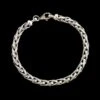 14K White Gold Estate Wheat Link Bracelet