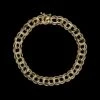 14K Yellow Gold Estate Double Charm Bracelet -Luxe Rings Shop ESBR6717A