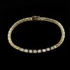 14K Yellow Gold Estate Diamond Bracelet