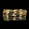 Marco Bicego 18K Yellow Gold Estate Siviglia 20 Row Diamond Pave Bracelet -Luxe Rings Shop ESBR6736A