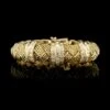 A.G.A. Correa & Sons 18K Yellow Gold Estate Diamond Turk's Head Bracelet