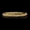 A.G.A. Correa & Sons 18K Yellow Gold Estate Diamond And Ruby Rope Bands Bangle -Luxe Rings Shop ESBR6770A