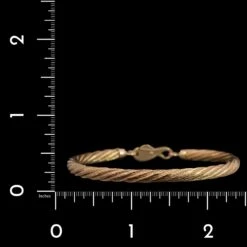 14K Yellow Gold Estate Cable Bracelet -Luxe Rings Shop ESBR6794C
