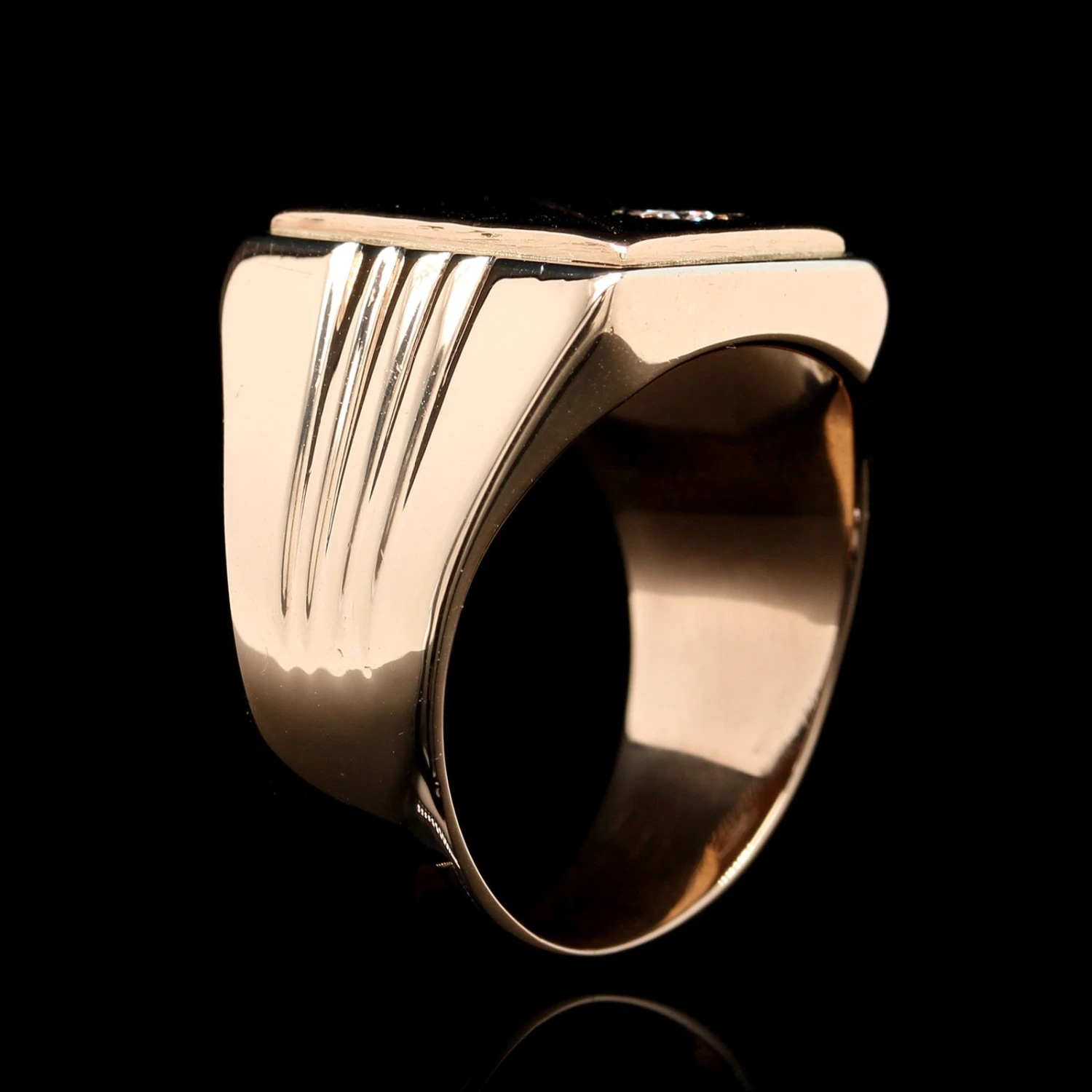 18K Yellow Gold Estate Diamond Ring 5 18K Yellow Gold Estate Diamond Ring - Image 3