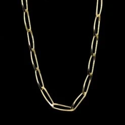 18K Yellow Gold Estate Fancy Link Chain