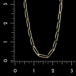 18K Yellow Gold Estate Fancy Link Chain -Luxe Rings Shop ESNC0742C