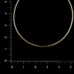 14K Yellow Gold Estate 3.00mm Omega Chain -Luxe Rings Shop ESNC0777C