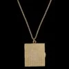 14K Yellow Gold Estate Book Locket Pendant -Luxe Rings Shop ESNK5964