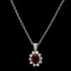 Tiffany & Co. Platinum Estate Ruby And Diamond Pendant -Luxe Rings Shop ESNK7406A
