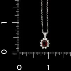 Tiffany & Co. Platinum Estate Ruby And Diamond Pendant -Luxe Rings Shop ESNK7406D