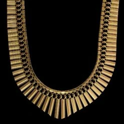 18K Yellow Gold Estate Fringe Necklace