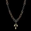 14K Tricolor Gold Estate Necklace