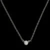 Tiffany & Co. Elsa Peretti Platinum Estate Diamond By The Yard Single Diamond Pendant -Luxe Rings Shop ESNK7857A