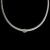 Carlo Weingrill 18K White Gold Estate Diamond Tubogas Necklace 1 Carlo Weingrill 18K White Gold Estate Diamond Tubogas Necklace -Luxe Rings Shop ESNK7936A
