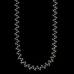 Jack Kelege 18K White Gold Estate Black Rhodium Diamond Necklace